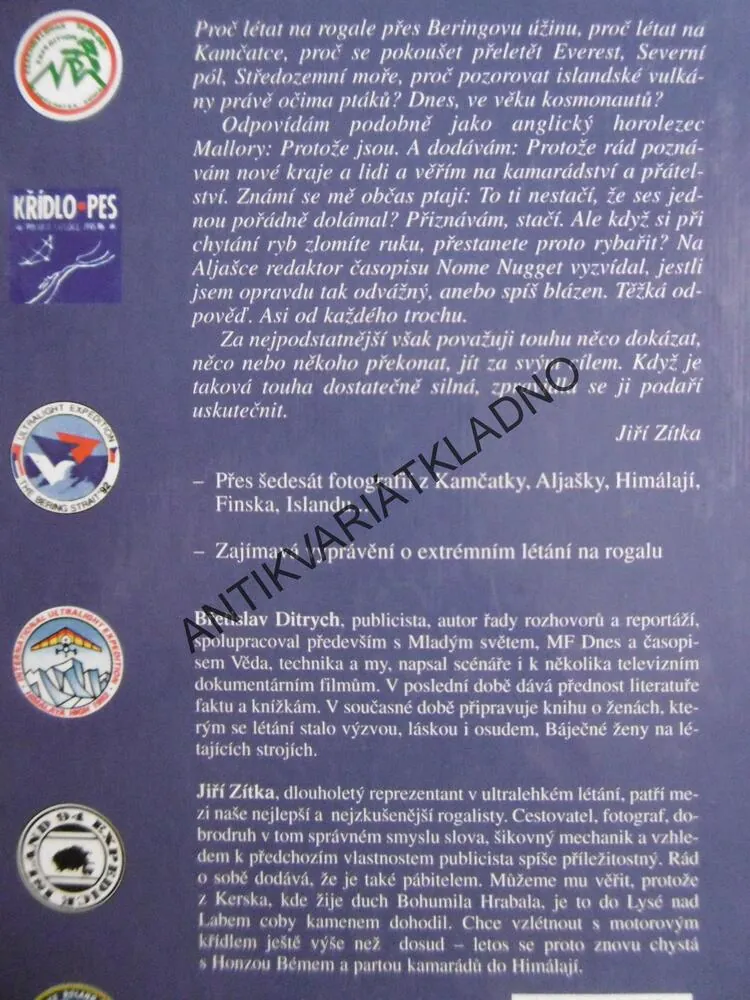 SVĚT POD BAREVNÝMI KŘÍDLY, BŘETISLAV DITRYCH, **an
