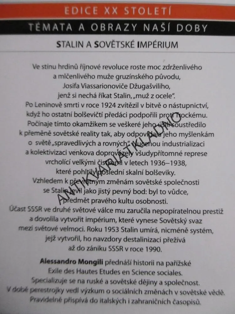 STALIN A SOVĚTSKÉ IMPÉRIUM, ALESSANDRO MONGILI, **an