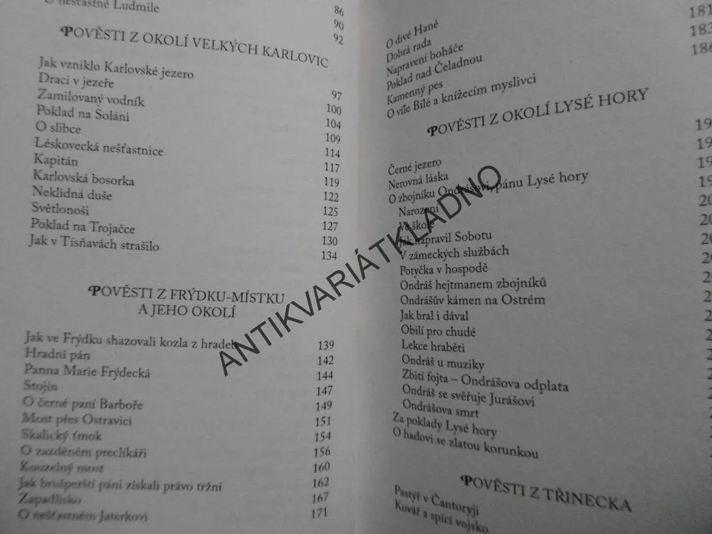 NEJKRÁSNĚJŠÍ POVĚSTI SEVERNÍ MORAVY A SLEZSKA, BESKYDY, VALAŠSKO, POLÁŠKOVÁ, LÁZ