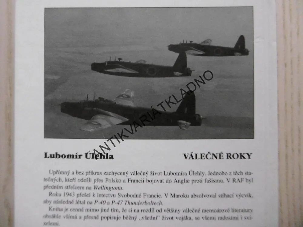 VÁLEČNÉ ROKY, LUBOMÍR ÚLEHLA, **an