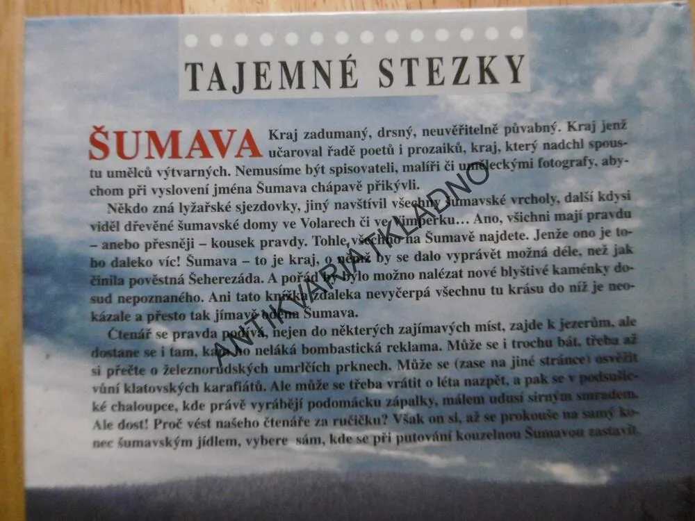 TAJEMNÉ STEZKY KOUZELNOU ŠUMAVOU,  ŠUMAVA, DOLEŽALOVÁ, 