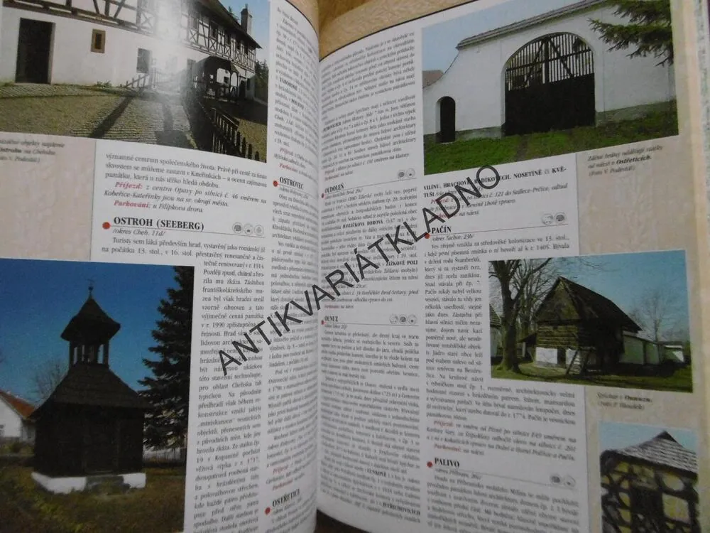 555 PAMÁTEK LIDOVÉ ARCHITEKTURA ČESKÉ REPUBLIKY, + MAPA, **an