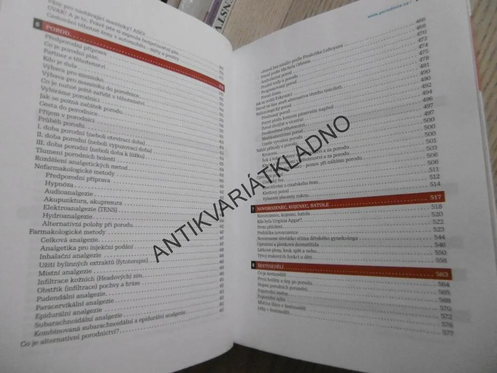 KNIHA O TĚHOTENSTVÍ A DÍTĚTI, ANTONÍN PAŘÍZEK, **an