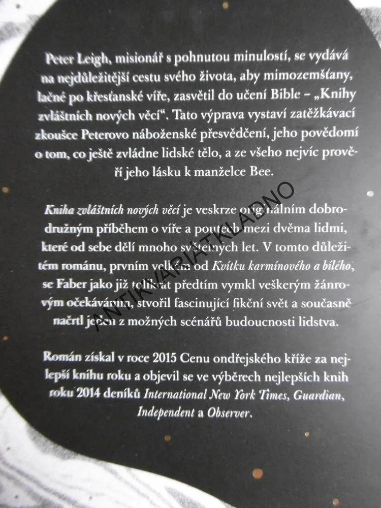 KNIHA ZVLÁŠTNÍCH NOVÝCH VĚCÍ, MICHEL FABER, **an