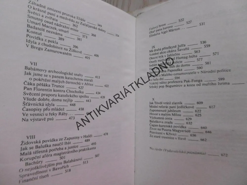 PROCHÁZKA PŘES HRANICE, PRVNÍ DEKAMERON, JAROSLAV HAŠEK, **an