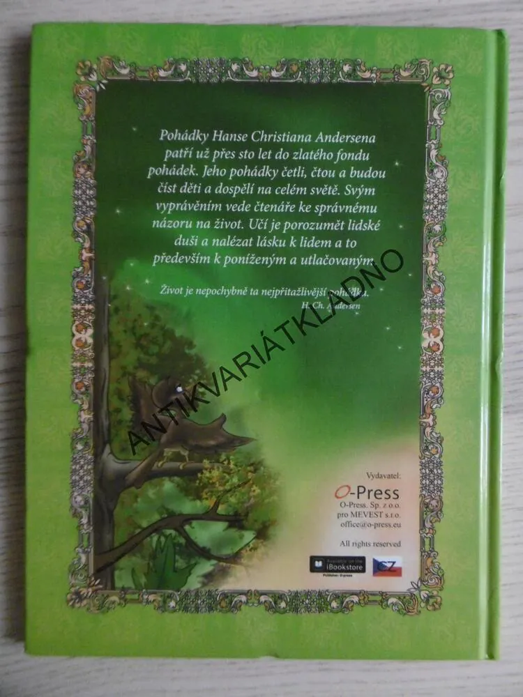SLAVÍK, ZLÝ KNÍŽE, SKŘÍTEK, POHÁDKY, HANS CHRISTIAN ANDERSEN, **an