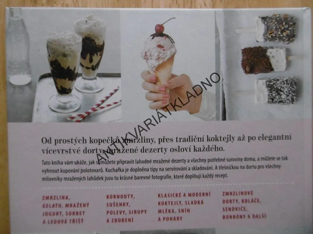 MRAŽENÉ DEZERTY, KUCHAŘKA, 60 RECEPTY, **an