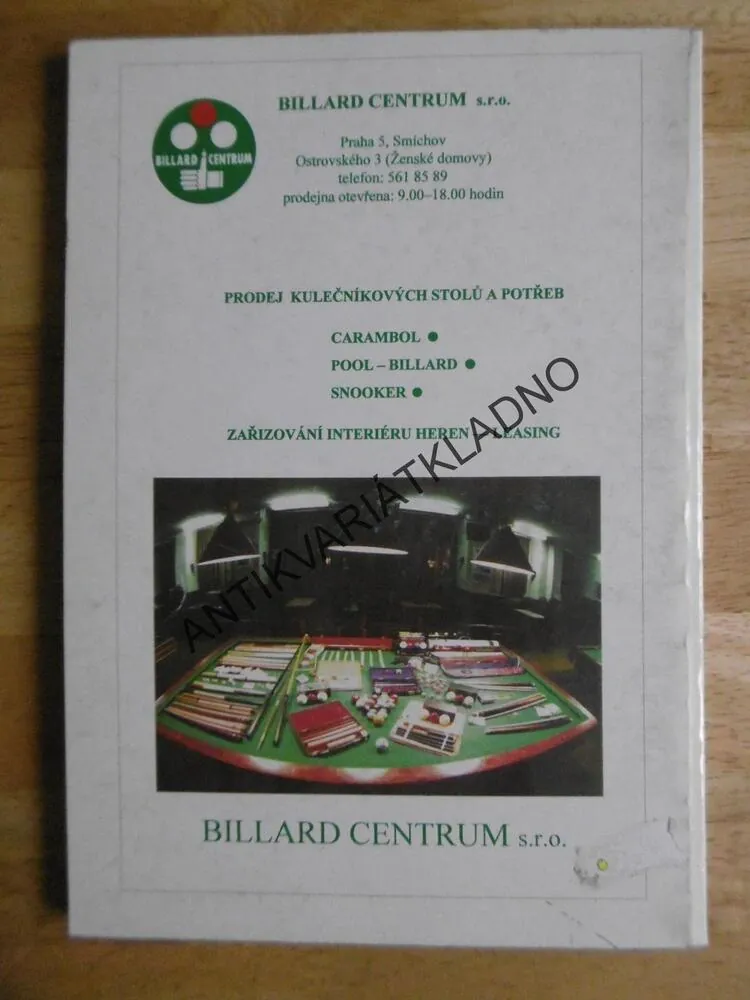 POOLBILLARD, KULEČNÍK,ZÁKLADY PRO TECHNIKY A HRY