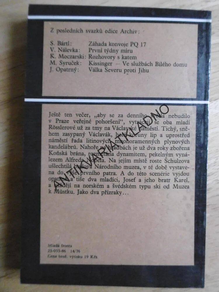 SPORT V KRÁLOVSTVÍ ČESKÉM, PACINA, ARCHIV, LYŽOVÁNÍ, CYKLISTIKA, **an