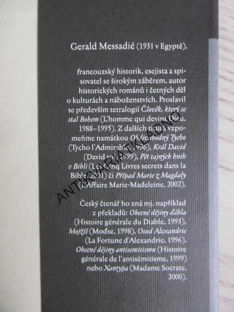 TRILOGIE JANA Z HVĚZDY 1. - 3. DÍL, GERALD MESSADIÉ, **an