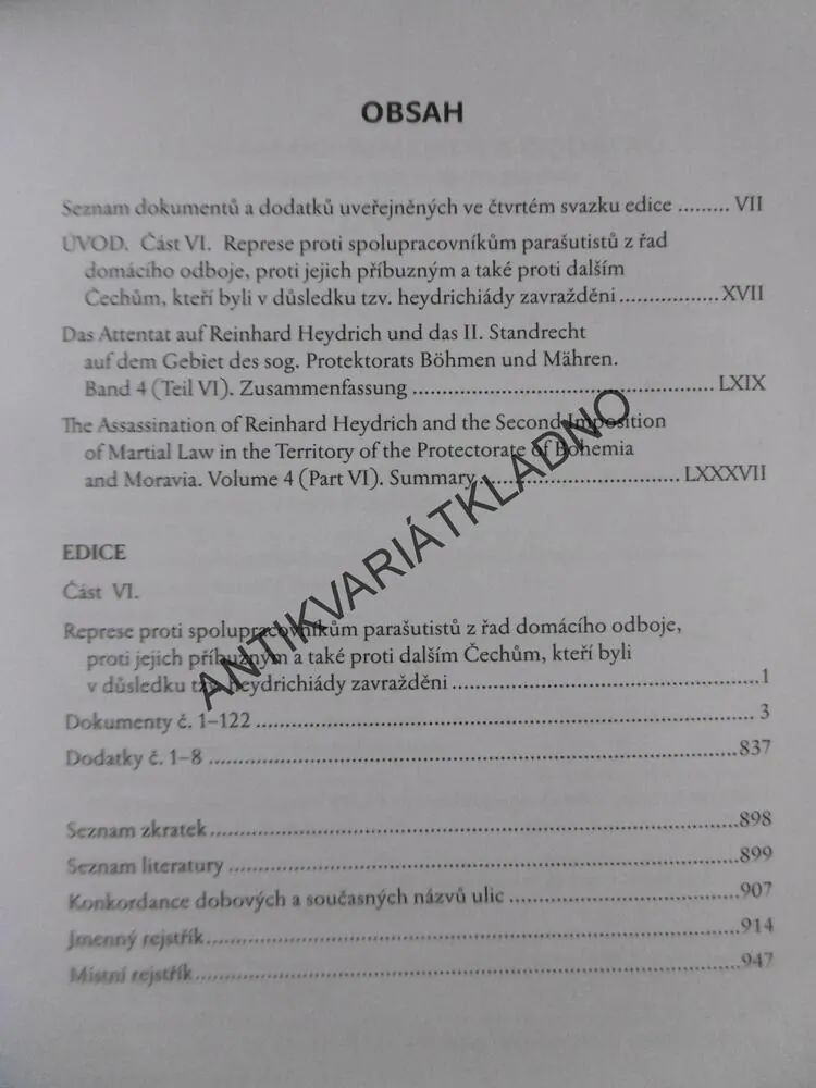ATENTÁT NA REINHARDA HEYDRICHA 4.,VOJTĚCH ŠUSTEK, P-A
