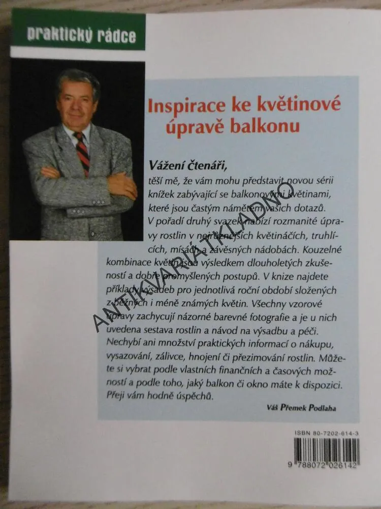 BALKONOVÉ KVĚTINY V KVĚTINÁČÍCH, TRUHLÍCÍCH A ZÁVĚSNÝCH NÁDOBÁCH, MARTIN WEIMAR, **an