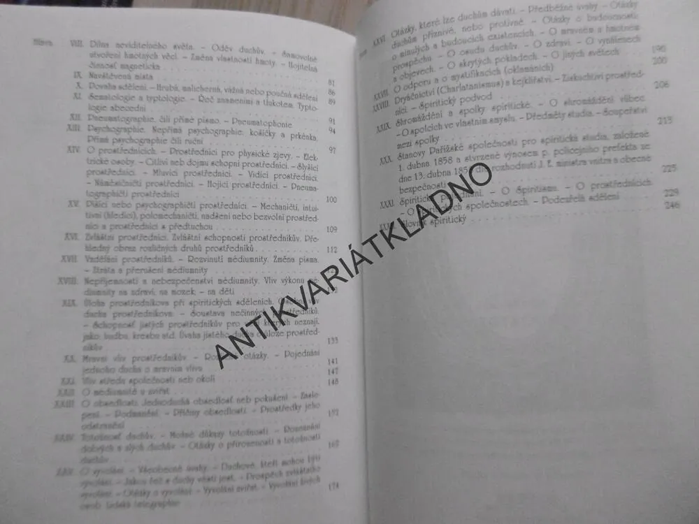 VÝSKUMNÝ SPIRITISMUS, KNIHA PROSTŘEDNÍKŮV, ALLAN KARDEK, **an