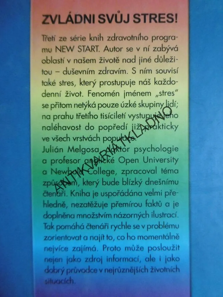 ZVLÁDNI SVŮJ STRES!, JULIÁN MELGOSA, **an
