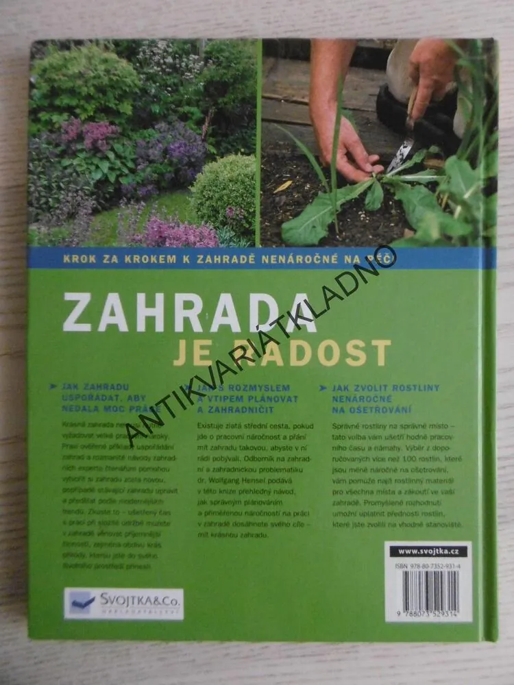 ZAHRADA JE RADOST, WOLFGANG HENSEL, **an