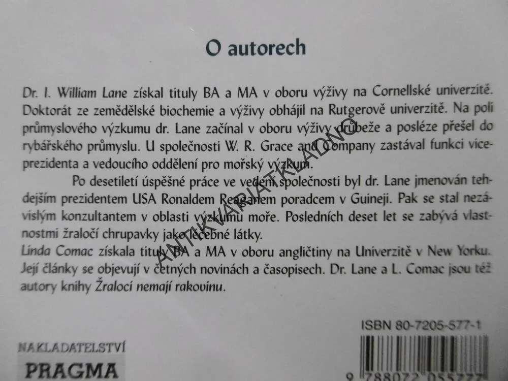 ŽRALOCI STÁLE JEŠTĚ NEMAJÍ RAKOVINU, WILLIAM LANE, LINDA COMAE, **an