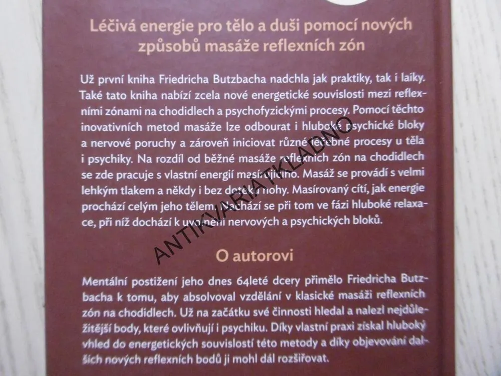 PSYCHOSOMATICKÁ ENERGETICKÁ MASÁŽ, FRIEDRICH BUTZBACH, **an