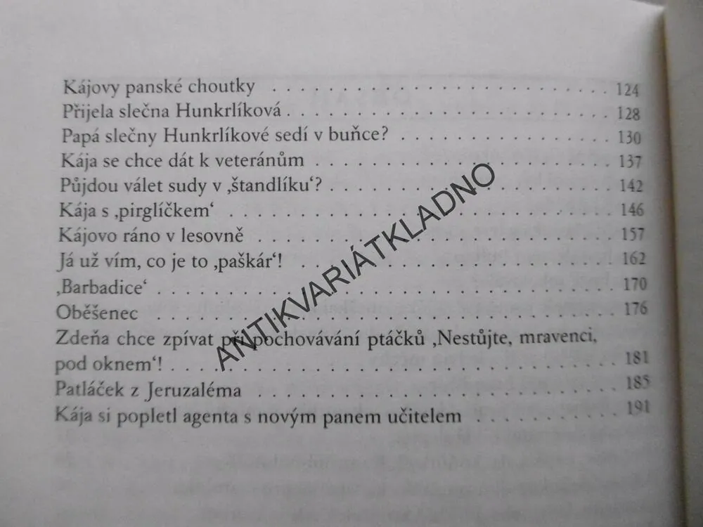 KÁJOVY PRÁZDNINY, FELIX HÁJ, **an