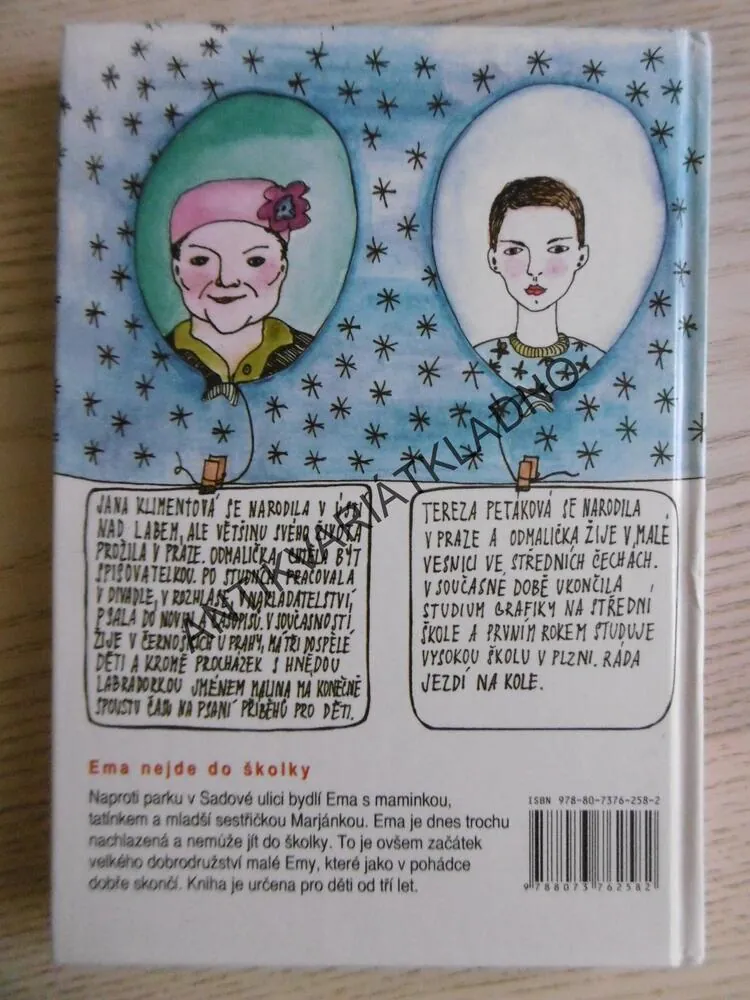 EMA NEJDE DO ŠKOLKY, JANA KLIMENTOVÁ, **an