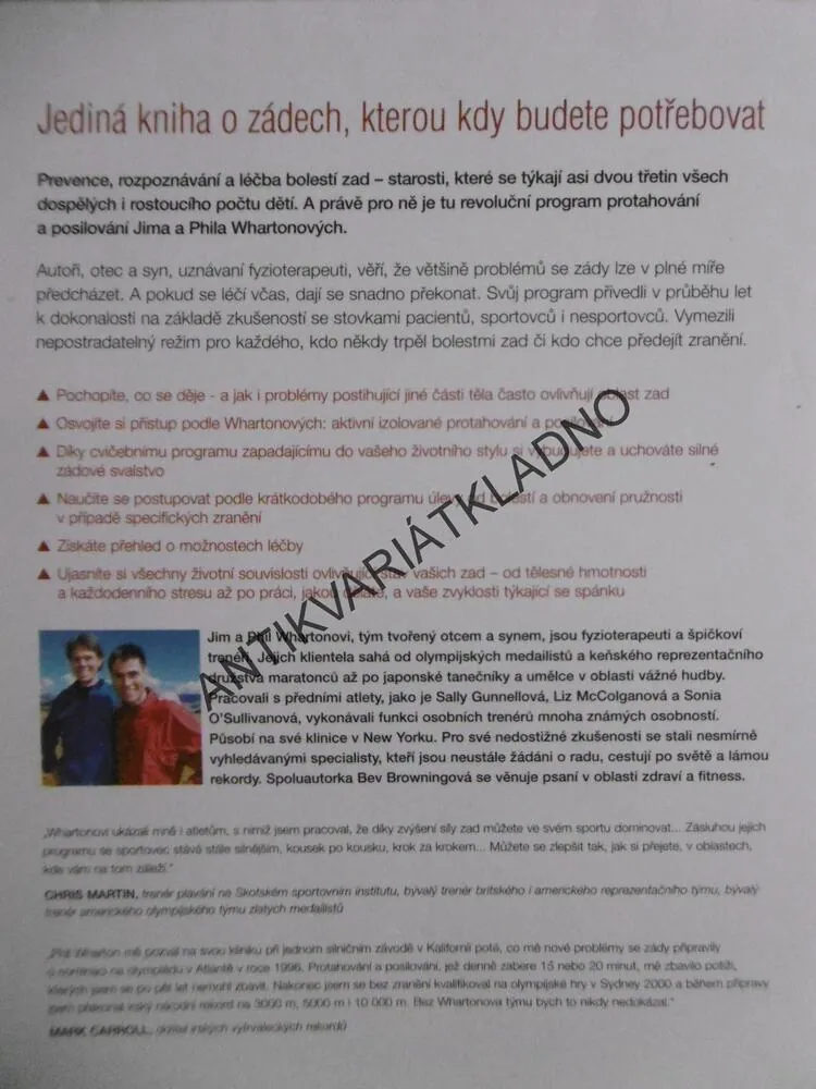 ABY ZÁDA NEBOLELA, JIM A PHIL WHARTONOVI, **an