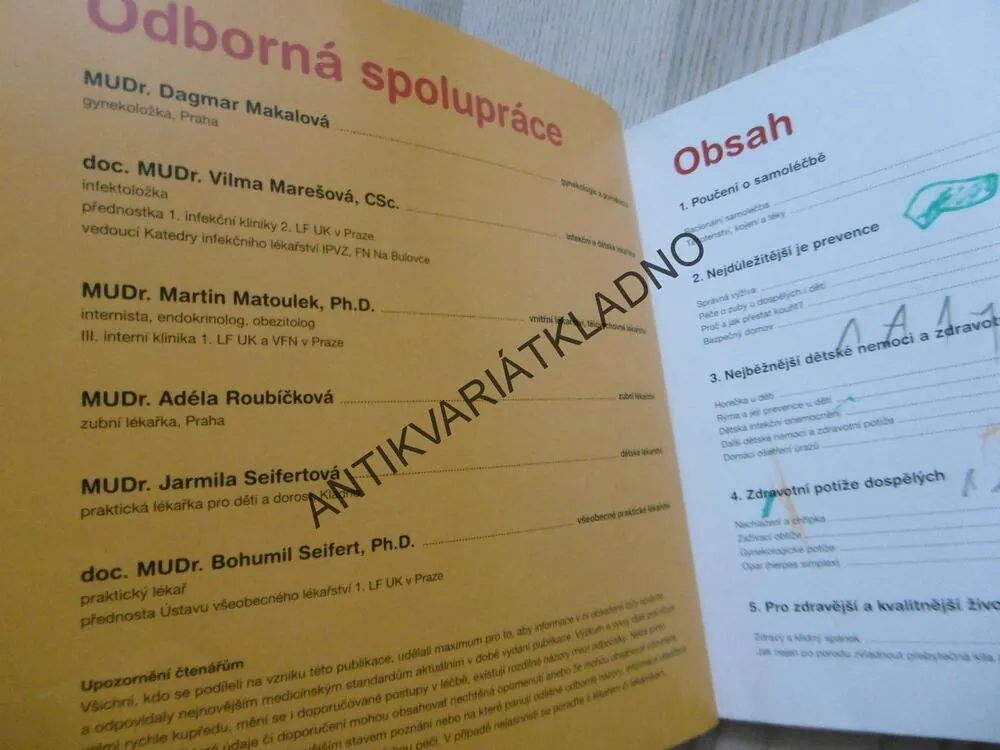 MAMINČINA KNÍŽKA DOBRÝCH RAD O ZDRAVÍ, **an