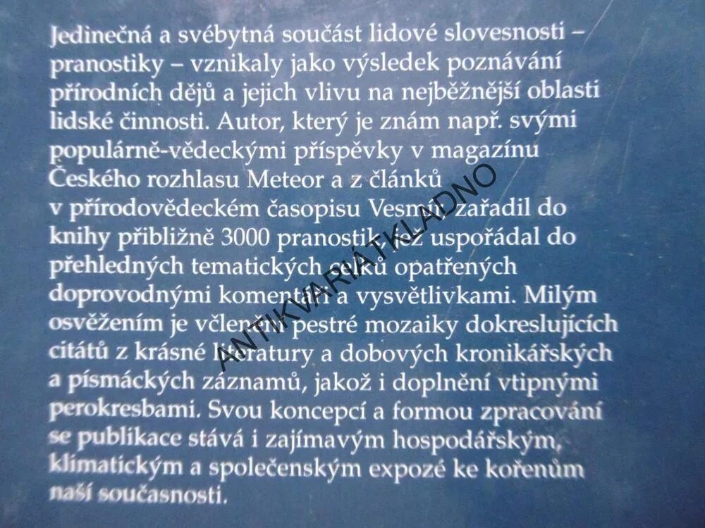 VELKÝ PRANOSTIKON, 3000 PRANONSTIK, ZDENĚK VAŠKŮ, **an