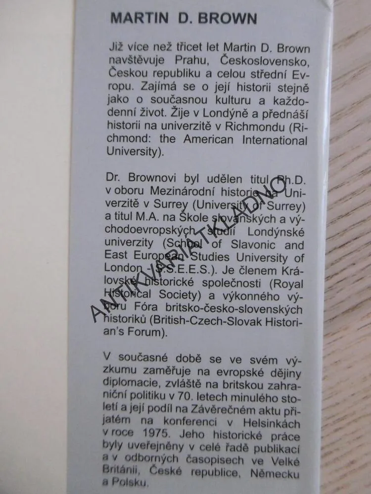 JAK SE JEDNÁ S DEMOKRATY, MARTIN DAVID BROWN, **an