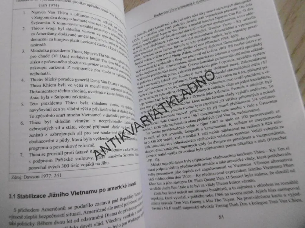 VYMAŇOVÁNÍ USA Z VIETNAMSKÉ VÁLKY, PAVEL HLAVÁČEK, **an