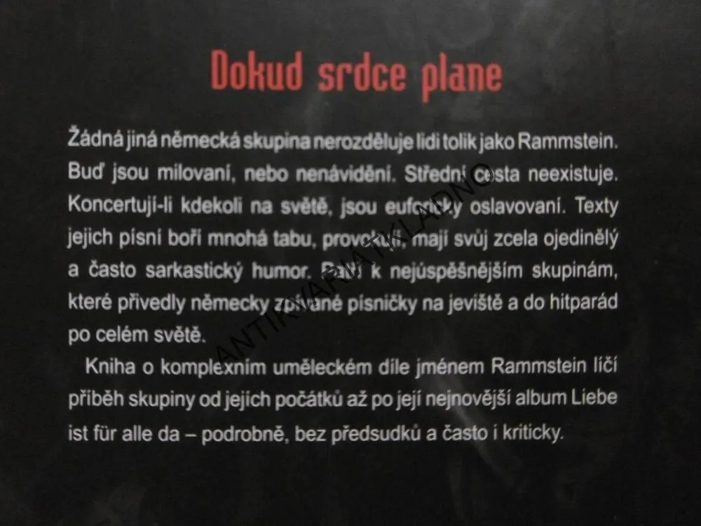 DOKUD SRDCE PLANE, NEOFICIÁLNÍ BIOGRAFIE SKUPINY RAMMSTEIN, MICHAEL FUCHS-GAMBÖCK, THORSTEN SCHATZ