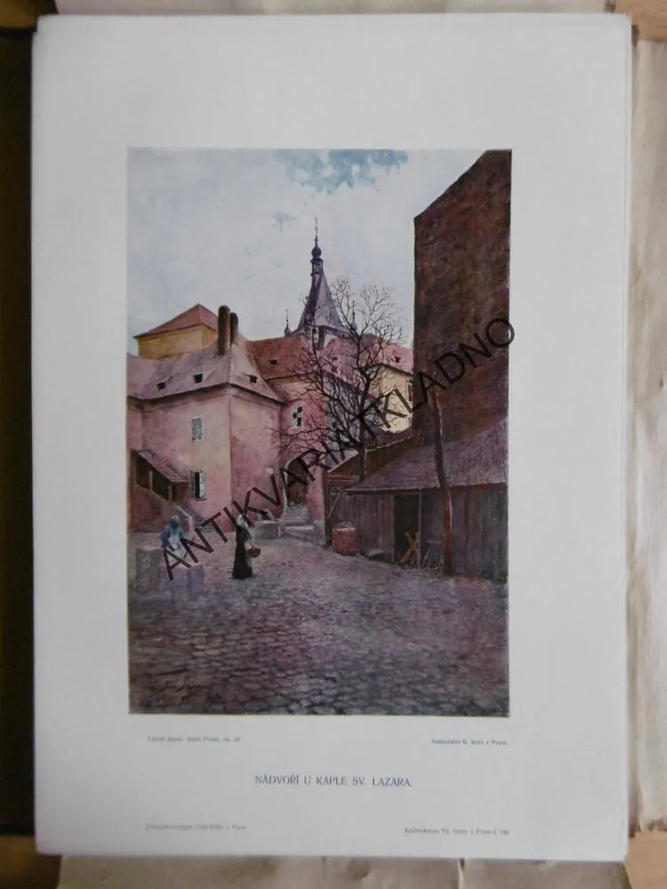 STARÁ PRAHA, 100 AKVARELŮ VÁCSLAV JANSA, TEXT.ČÁST + LISTY