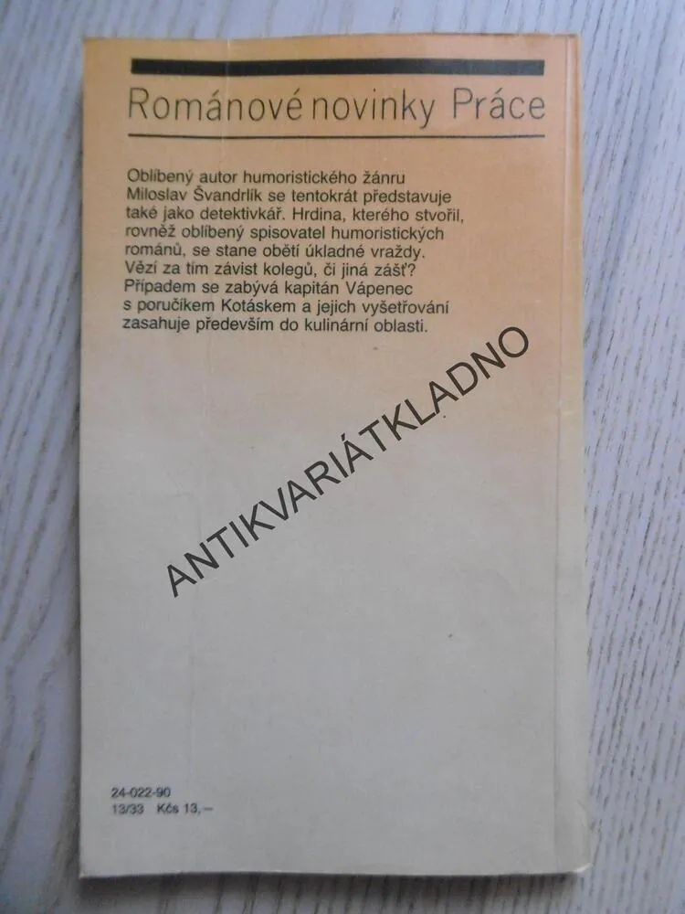 VRAŽDA MLSNÉHO HUMORISTY, MILOSLAV ŠVANDRLÍK, **an