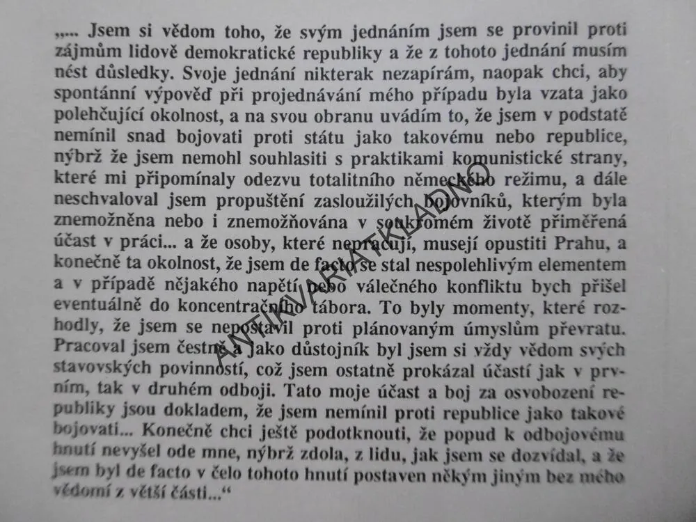 GENERÁL KAREL KUTLVAŠR, JOSEF SLANINA, ZDENĚK VALIŠ, **an
