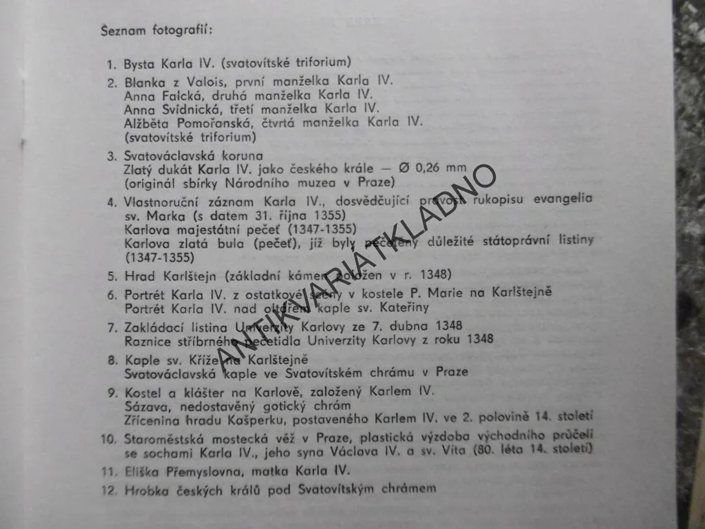 KAREL IV., MNOHOJAZYČNÝ ŽIVOTOPIS A FOTOGRAFIE
