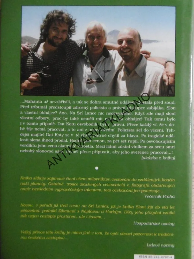 SLONI ŽIJÍ DO STA LET, MIROSLAV ZIKMUND, MIROSLAV NÁPLAVA, PETR HORKÝ, **an