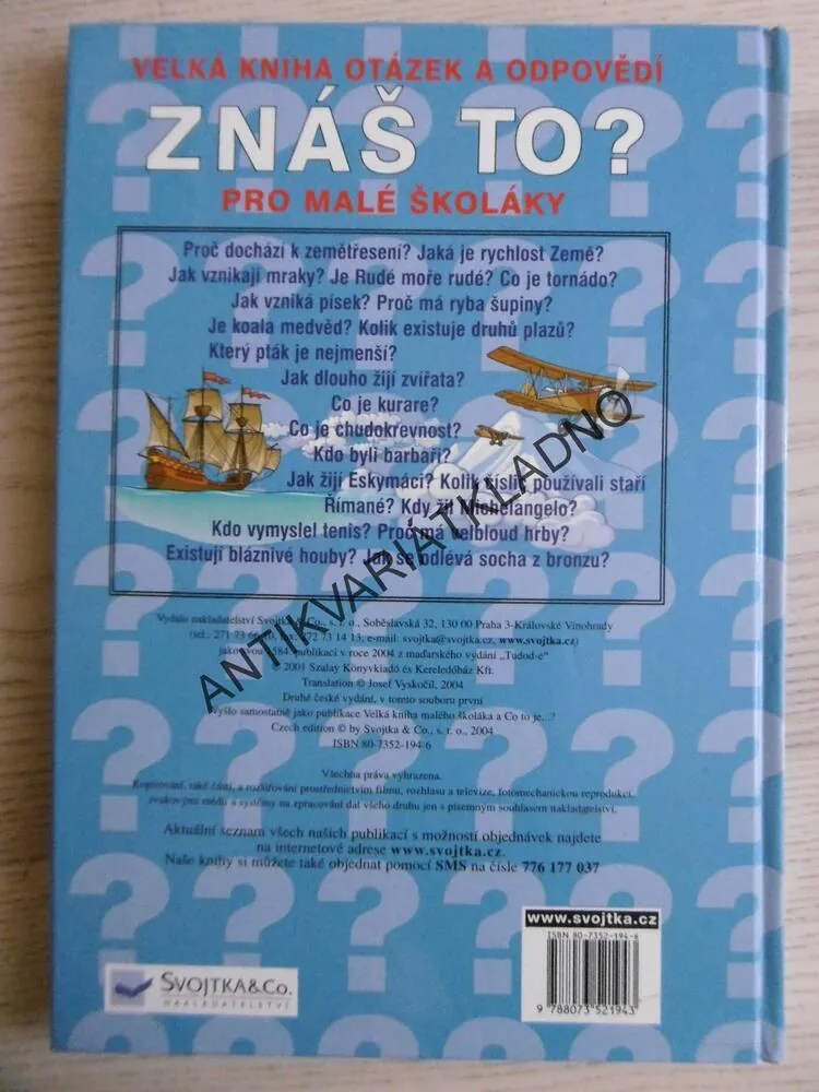 ZNÁŠ TO?, VELKÁ KNIHA OTÁZEK A ODPOVĚDÍ PRO MALÉ ŠKOLENÍ, **an