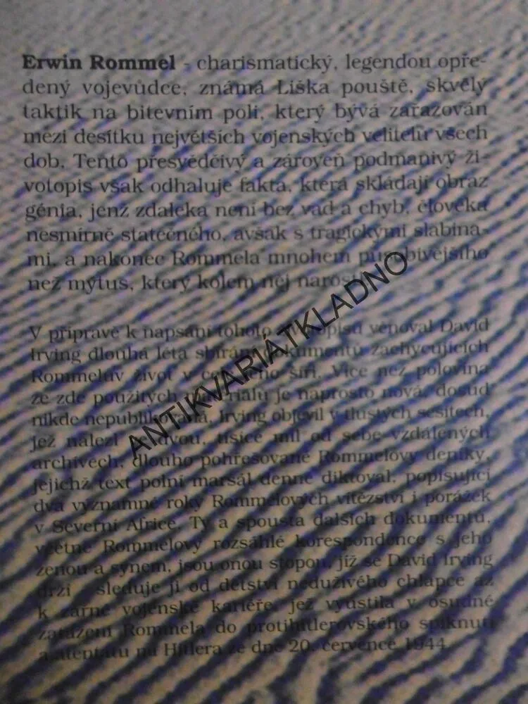 ROMMEL, LIŠKA POUŠTĚ, DAVID IRVING, **an