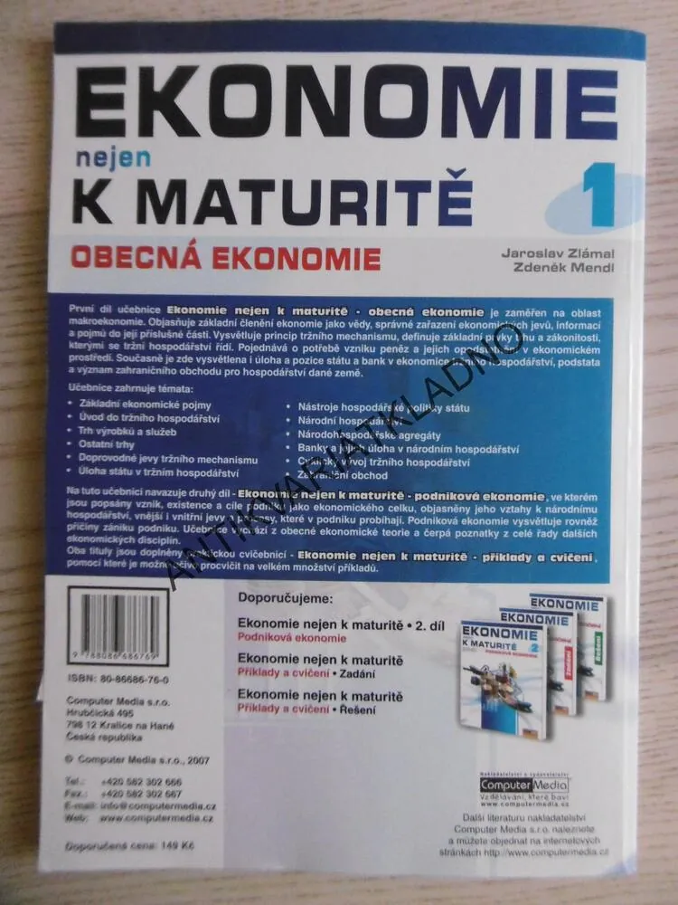 EKONOMIE NEJEN K MATURITĚ, MATURITA, 1. OBECNÁ EKONOMIE