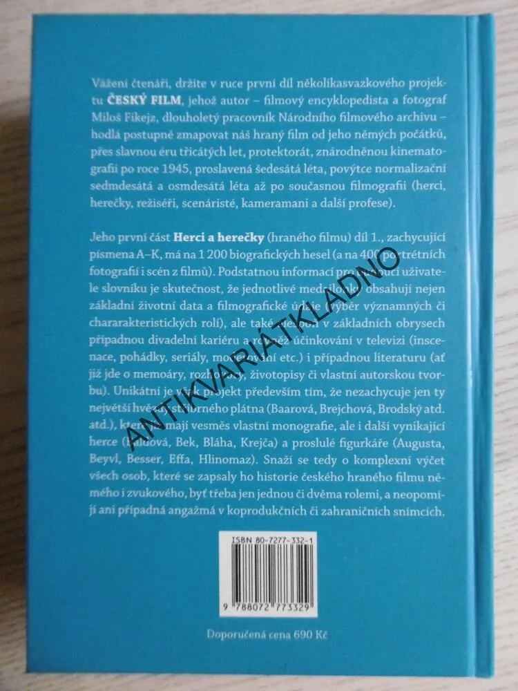 ČESKÝ FILM, HERCI A HEREČKY/I.DÍL: A-K, MILOŠ FIKEJZ, **an