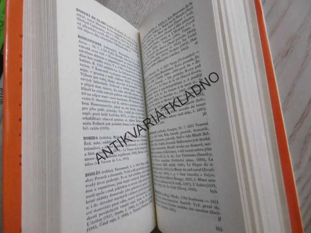 SLOVNÍK SPISOVATELŮ, FRANCIE, ŠVÝCARSKO, BELGIE, LUCEMBURSKO, **an
