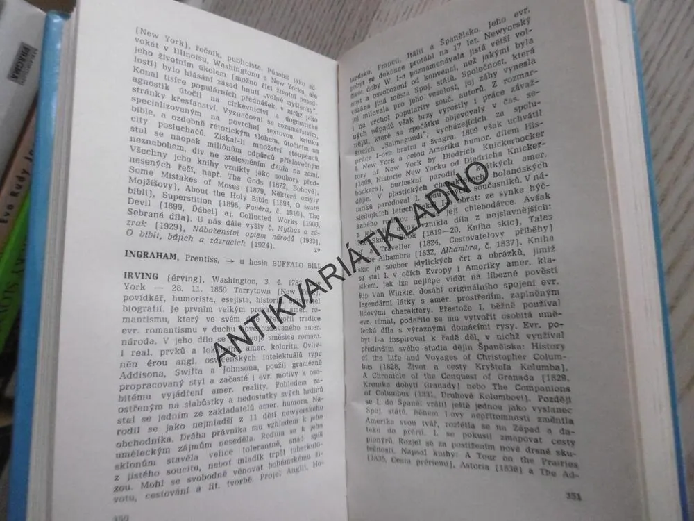 SLOVNÍK SPISOVATELŮ, SPOJENÉ STÁTY AMERICKÉ, USA, **an