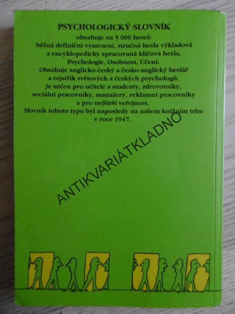 PSYCHOLOGICKÝ SLOVNÍK, PAVEL HARTL, **an