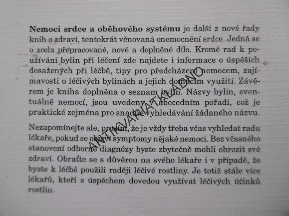 NEMOCI SRDCE A OBĚHOVÉHO SYSTÉMU, MARIE TREBEN, **an