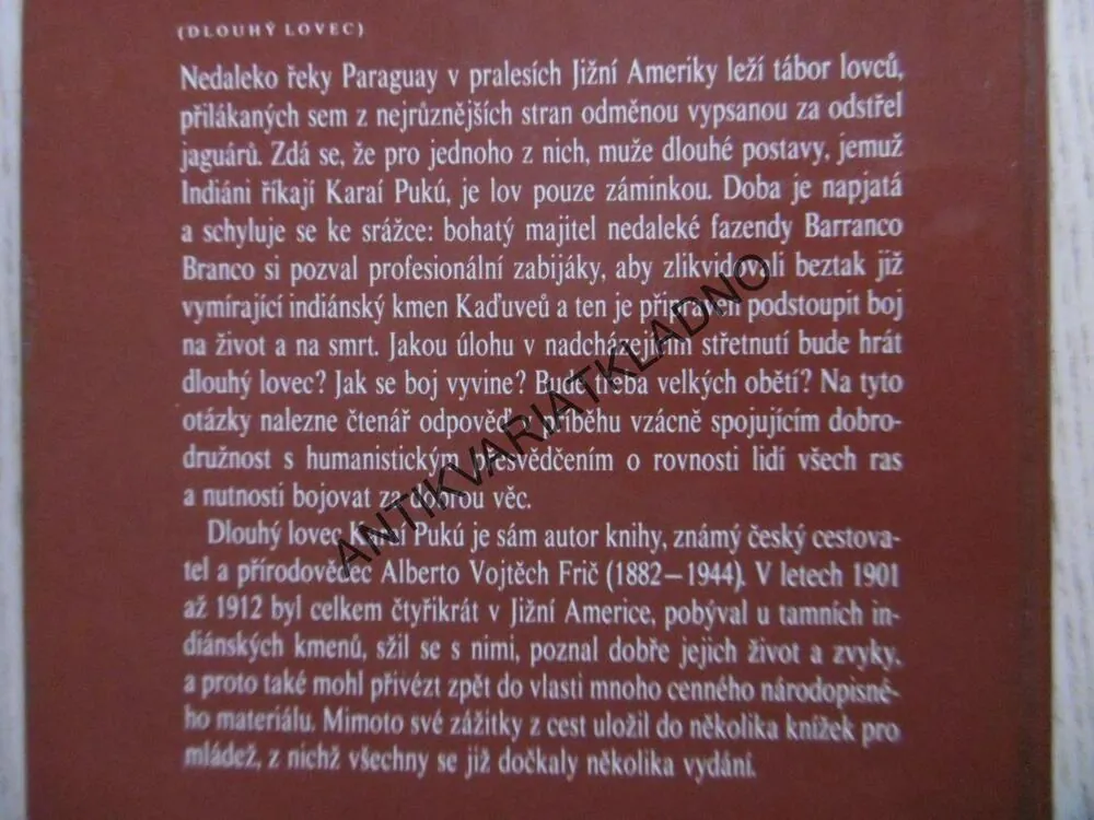 DLOUHÝ LOVEC, A.V. FRIČ, ZDENĚK BURIAN, 1985, **an