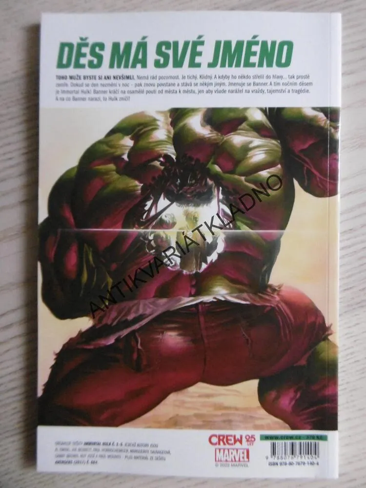 IMMORTAL HULK, NEBO JE OBOJÍM?, KOMIKS CREW 1., **an