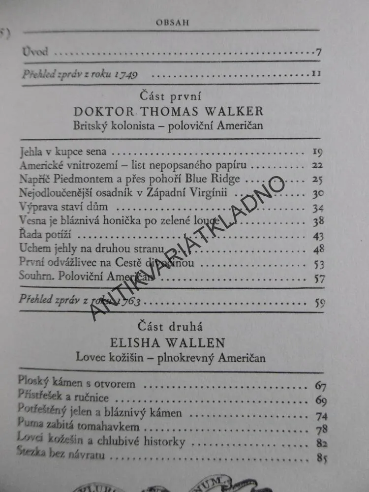 STARÁ CESTA DIVOČINOU, WILLIAM O. STEELE, **an