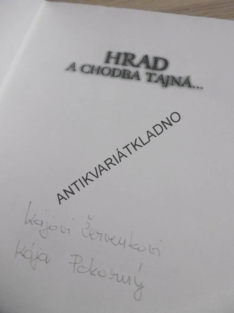 HRAD A CHODBA TAJNÁ..., KAREL POKORNÝ, **an