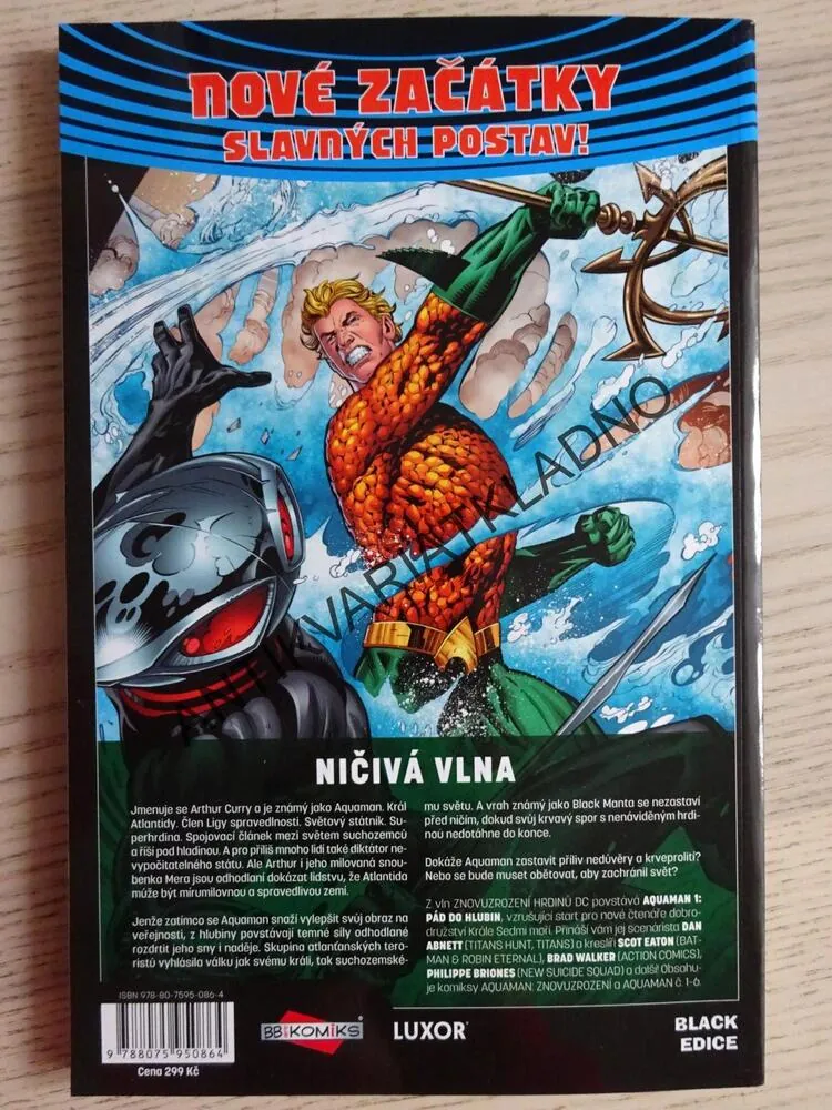 AQUAMAN, PÁD DO HLUBIN, KOMIKS DC COMICS, **an