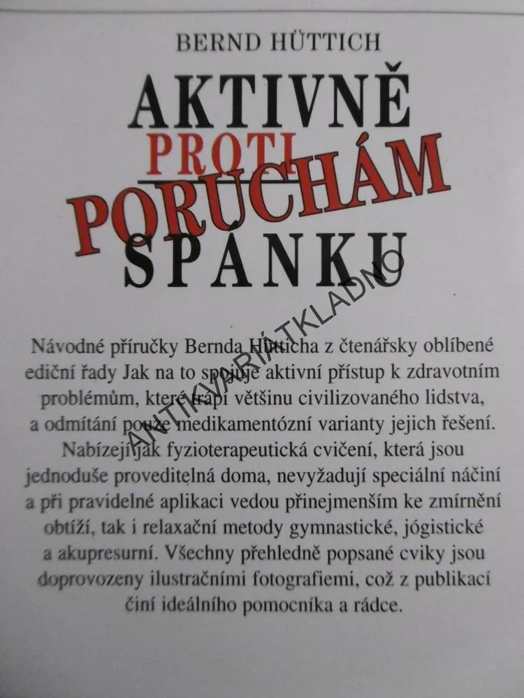 AKTIVNĚ PROTI PORUCHÁM SPÁNKU, BERNDT HÜTTICH, **an