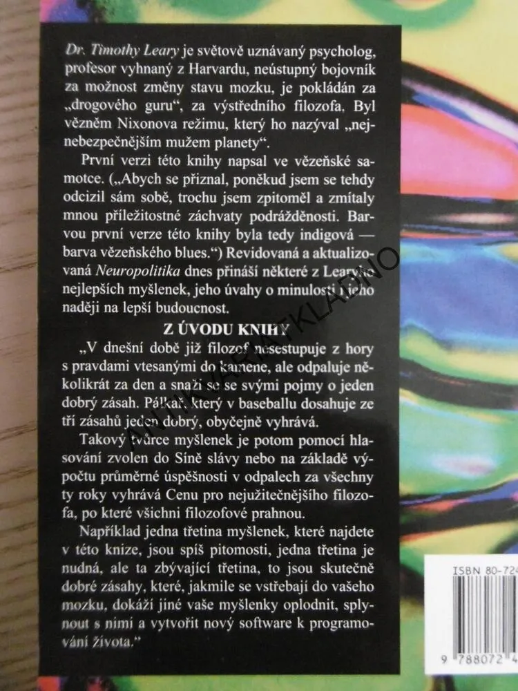 NEUROPOLITIKA, TIMOTHY LEARY, **an
