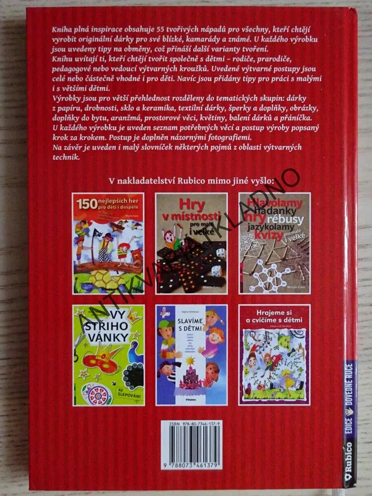 TVOŘÍME S DĚTMI ORIGINÁLNÍ DÁRKY, MARKÉTA VÍTKOVÁ, **an